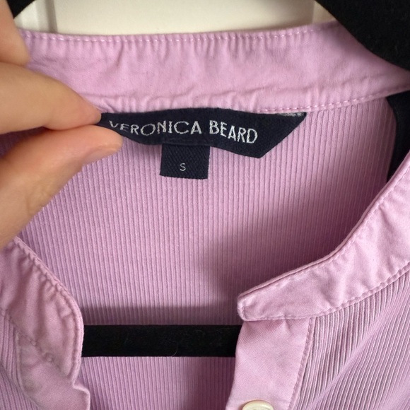 Veronica Beard Coralee Puff Sleeve Button-Front Top, excellent condition - Picture 5 of 7